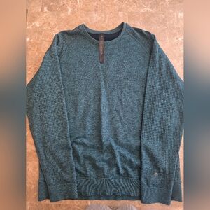 Mens Lululemon Engineered Teal Crewneck Sweater S Xl